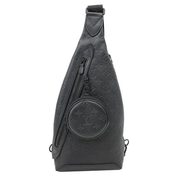 Louis Vuitton  Duo Slingbag Monogram Shadow Leather Crossbody Bag Black - Picture 1 of 12